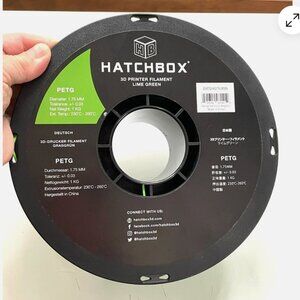 Hatchbox 3D Printer PETG Filament Lime Green 1.75MM
